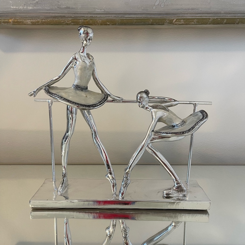 Ballerina sculpture decor.